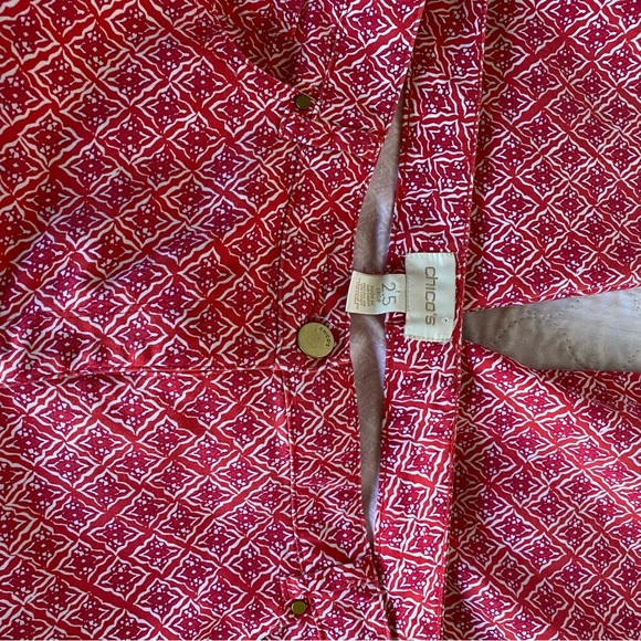 Chico’s women’s size 2.5 (L -14 ) cropped/capri pants  W36”XL23” has stretch - Picture 4 of 5